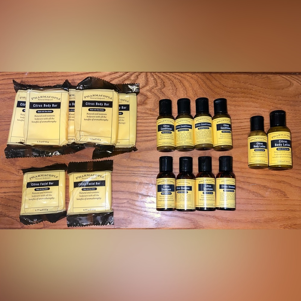 PHARMACOPIA Citrus travel, trial, compact set.